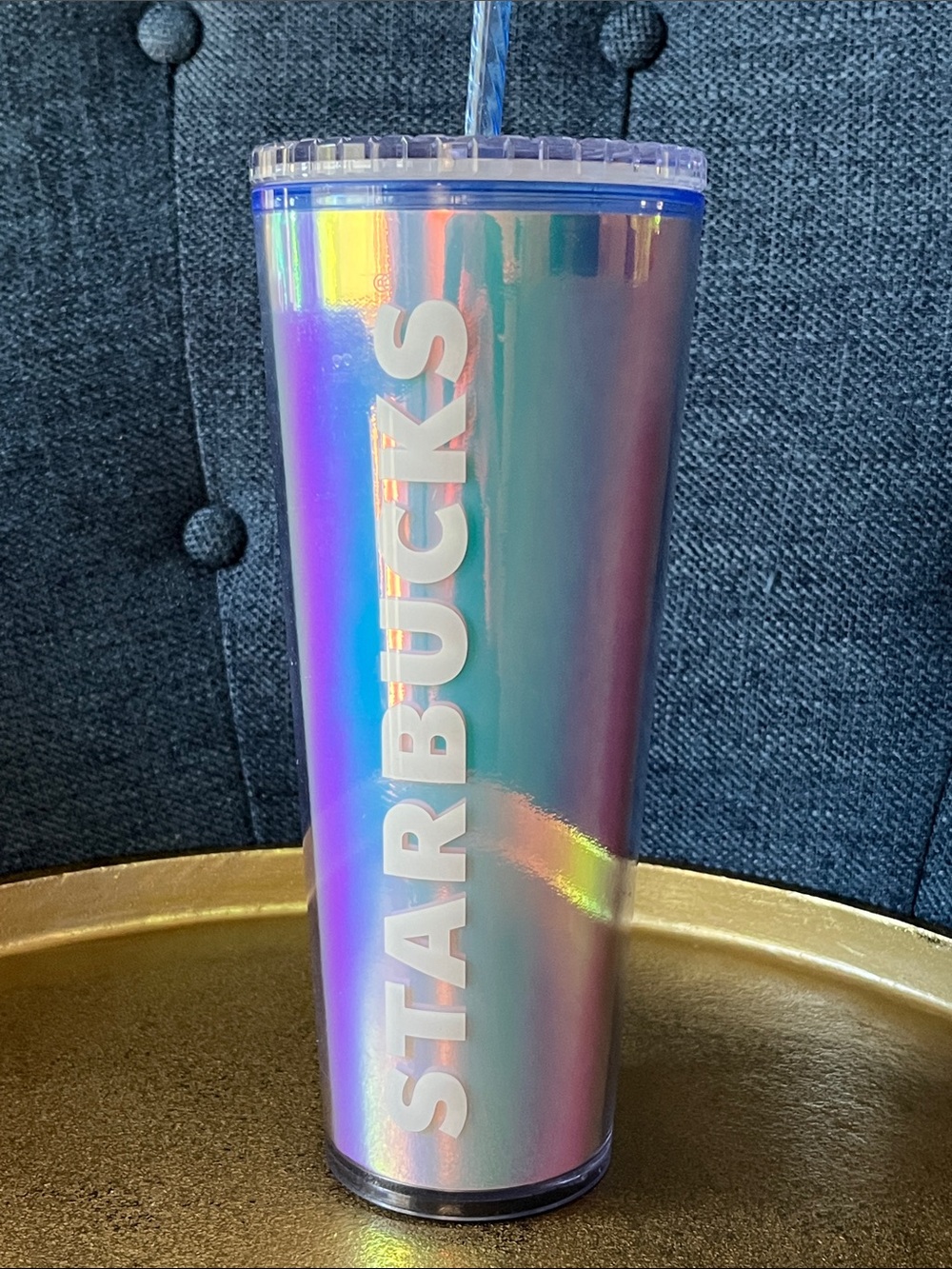 24 oz Starbucks Iridescent Holographic Tumbler